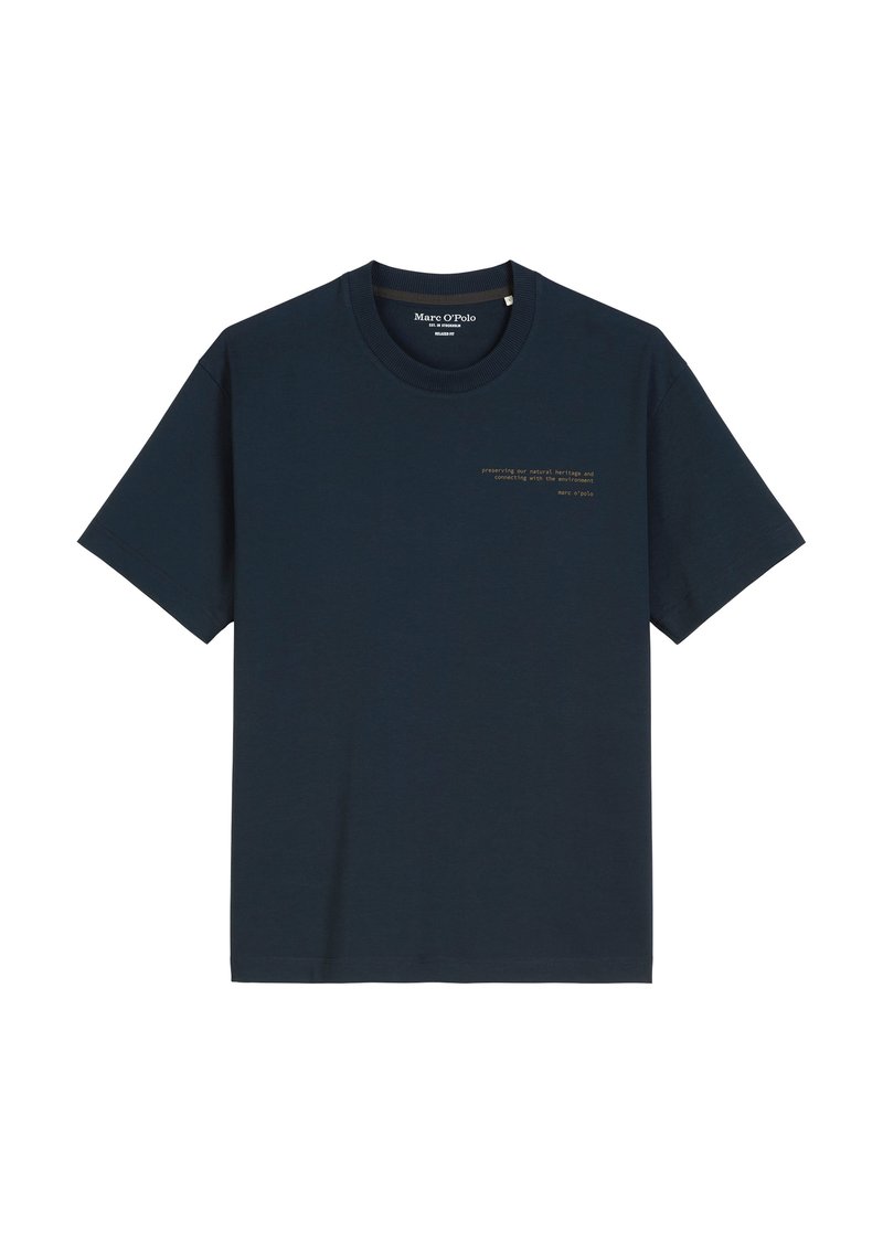 Marc O’Polo T-shirt print donkerblauw
