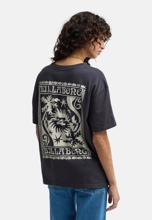 ALWAYS LOOKING - T-shirt imprimé - off black