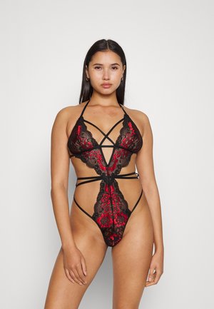 Ann Summers LIBERTY CROTCHLESS - Bodi - black/red