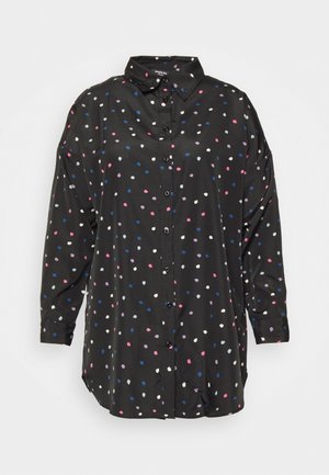 OVERSIZED LIGHTWEIGHT VALUE - Blouse - black