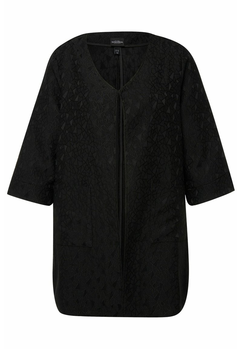 Ulla Popken Lichte jas zwart Ulla Popken Lichte jas zwart