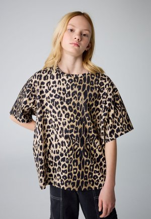 REGULAR FIT - CREW  - T-shirt print - leopard