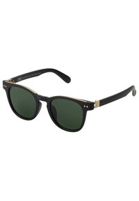 Urban Classics SUNGLASSES ITALY WITH CHAIN - Sonnenbrille - black/gold-coloured/schwarz