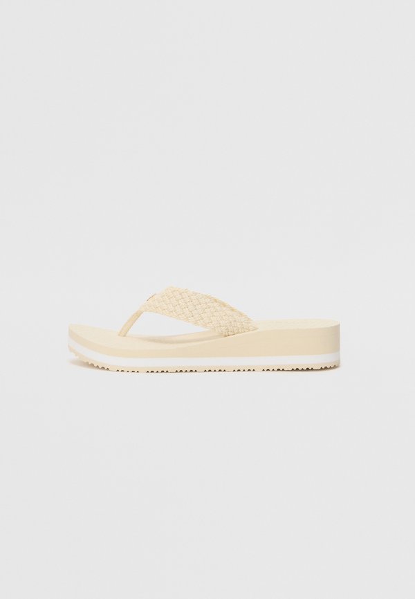 T-bar sandals - muslin