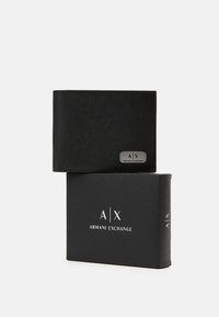 Armani Exchange MANS TRIFOLD CREDIT CARD COIN - Novčanik - nero /black