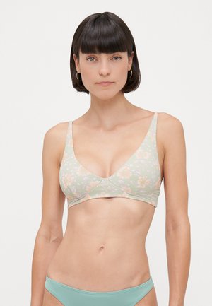 MORE TO SEA PLUNGE - Bikini top - pistachio