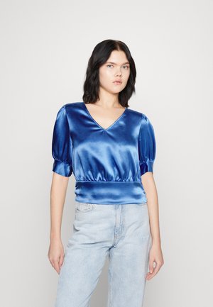 VILA VIJECKEL V NECK SHORT - Μπλουζάκι με στάμπα - federal blue