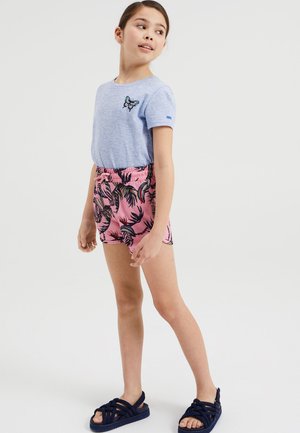 WE FASHION SWEATSHORT MET DESSIN - Szorty - pink