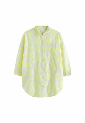 Overhemdblouse - yellow textured