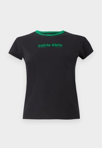 RETRO LOGO GRAPHIC TEE - T-shirts med print - black