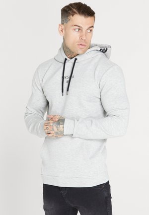 MUSCLE FIT OVERHEAD HOODIE - Felpa - grey marl