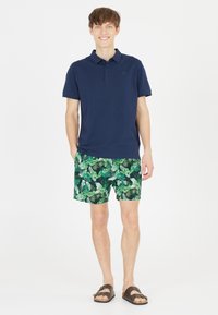 Cruz TOBY - Short de bain - print green leaf