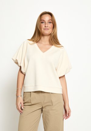 MINNIE GRS BALLON SLEEVE - T-shirt con stampa - whitecap grey