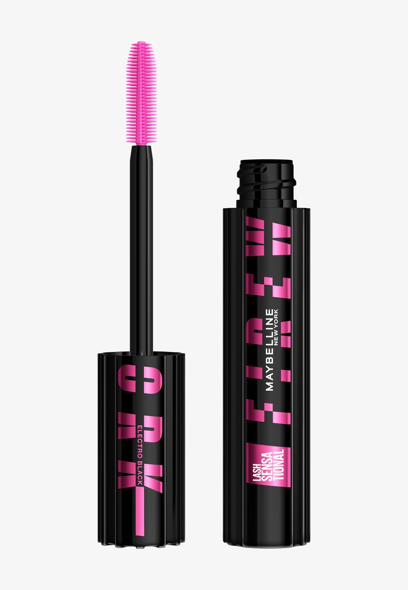Maybelline New York - FIREWORK ELECTRO BLACK MASCARA - Mascara - electro black, Förstora