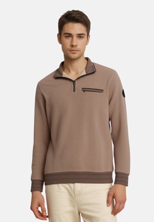 THERMOCORD PULLOVER TROYER - Sweatshirt - braun