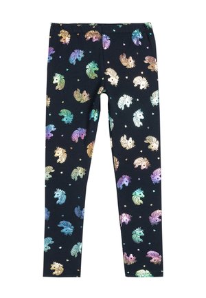 Leggings - Trousers - mottled dark blue