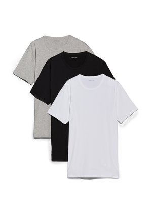 Calvin Klein Underwear TEES 3 PACK - Undershirt - black/white/grey heather
