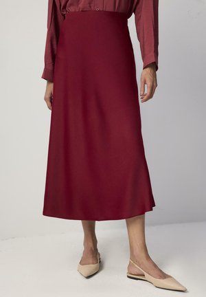 BASIC - A-vonalú szoknya - bordo