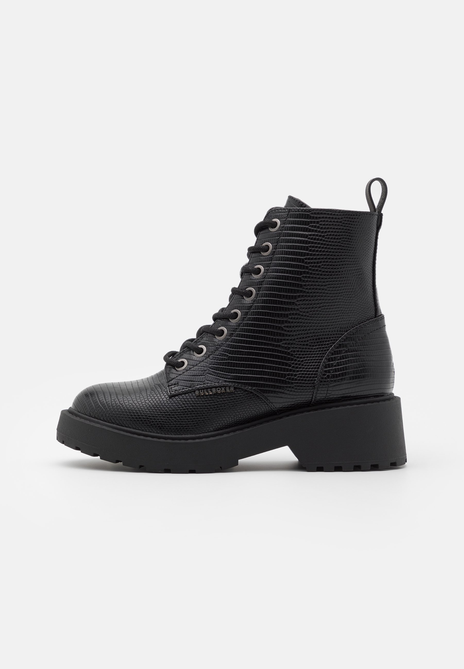 Bullboxer Enkellaarsjes met plateauzool - black/zwart - Zalando.be