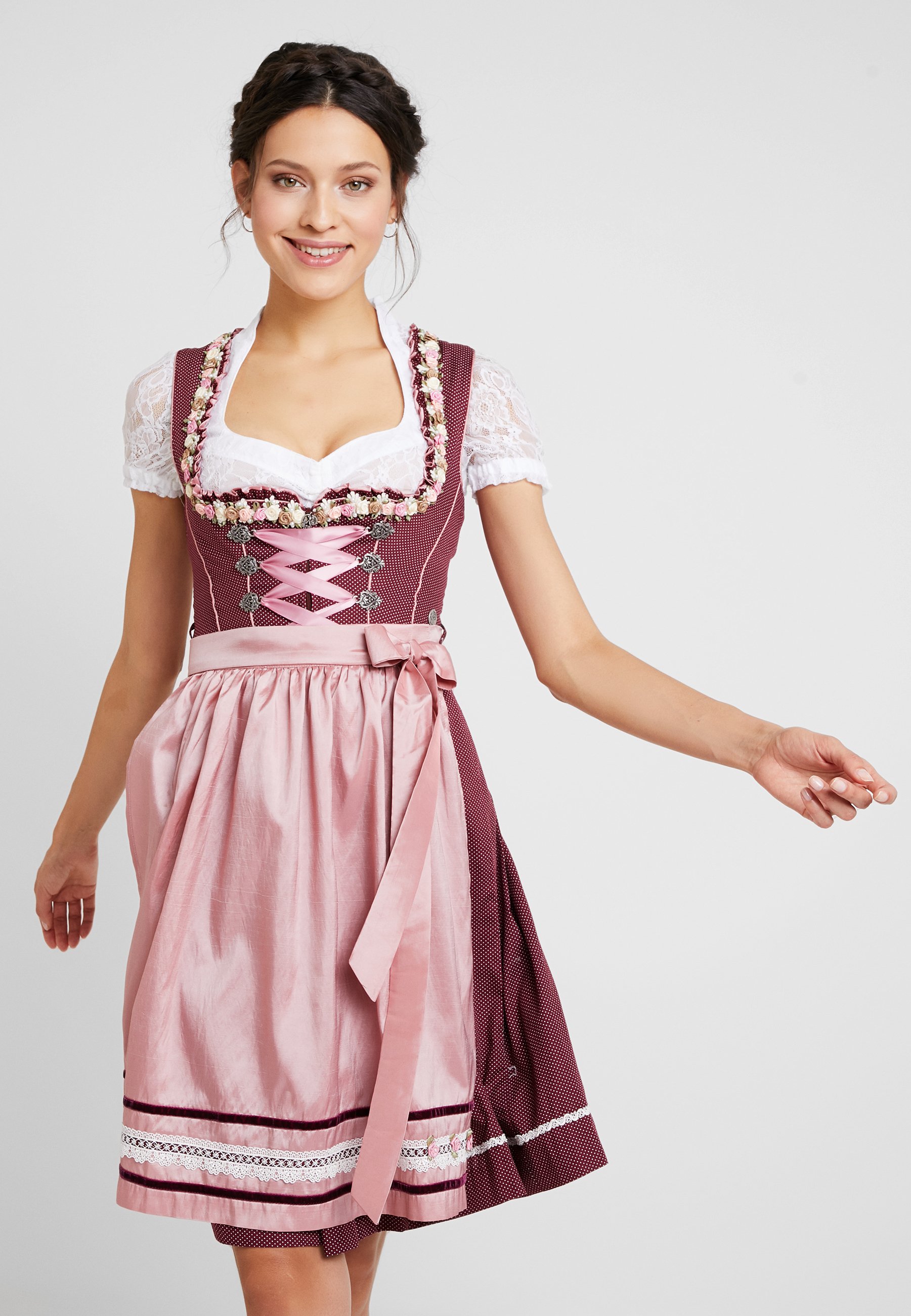 FIRMON Robe Barmaid Dirndl pour Femme Grande Taille