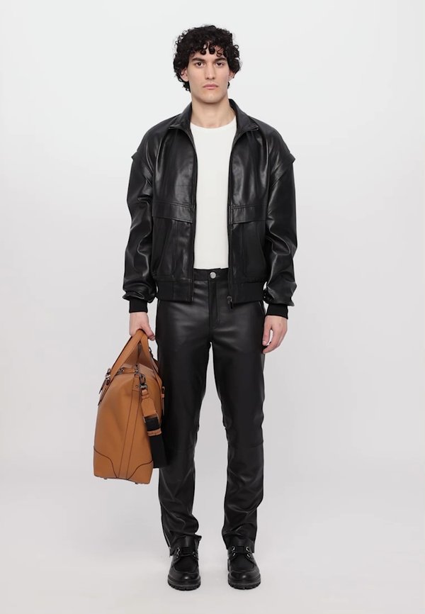 MICHAEL DETACHABLE SLEEVE - Leather jacket2