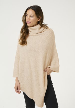 LOUIE PONCHO - Apmetnis - sand dollar melange