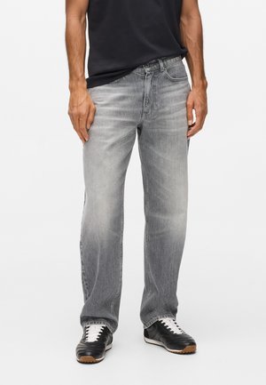 WASHED - Ravne kavbojke - washed light grey