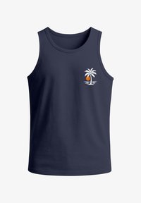 Selected, slim-fit navy