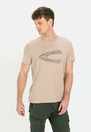 camel active, T-shirts print - sand