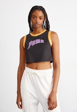 TEAM FOR THE FANBASE GRAPHIC CROPPED - Tops - puma black