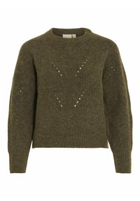VILA RÜCKENFREIER - Pulover - ivy green