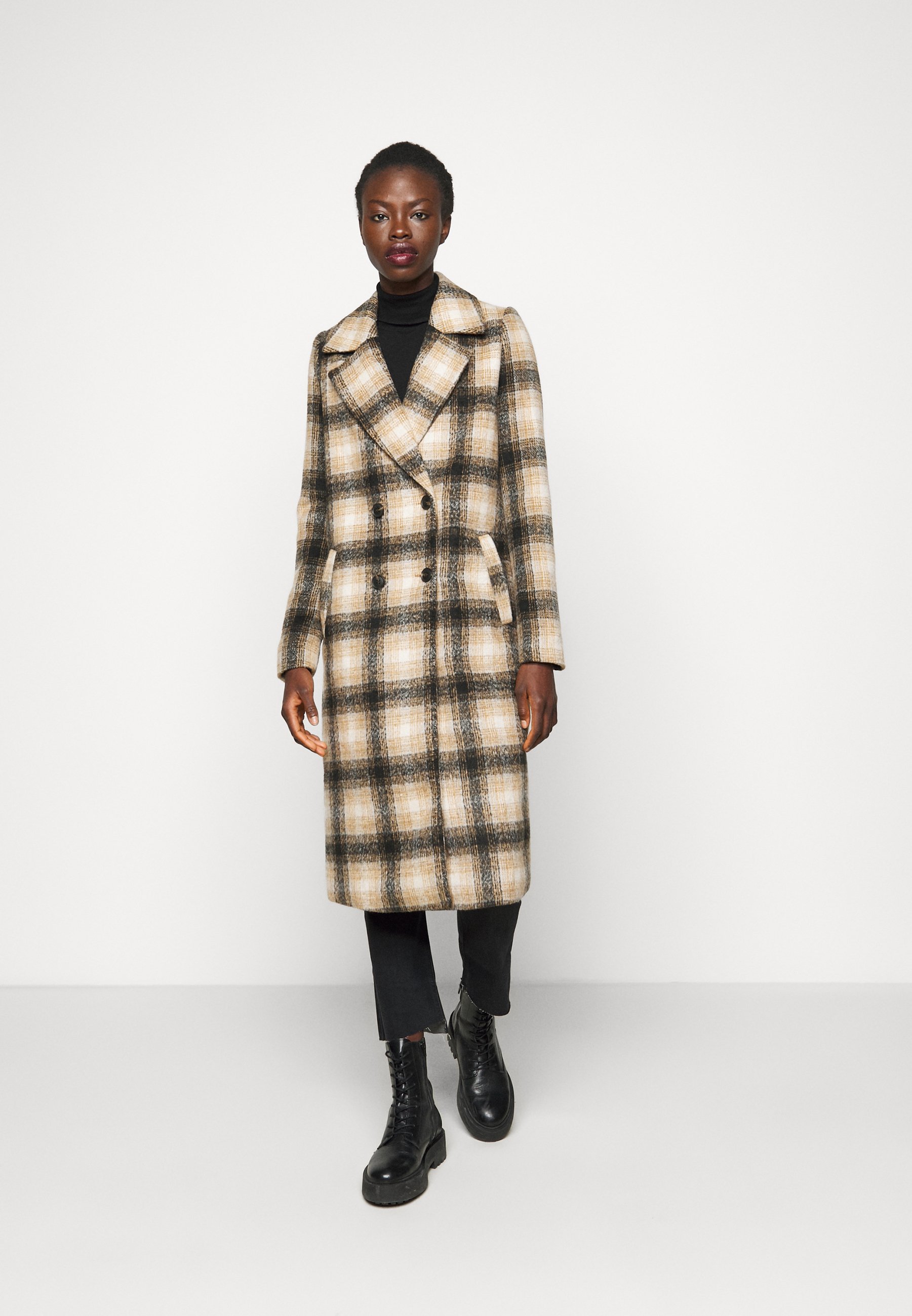 vero moda check coat