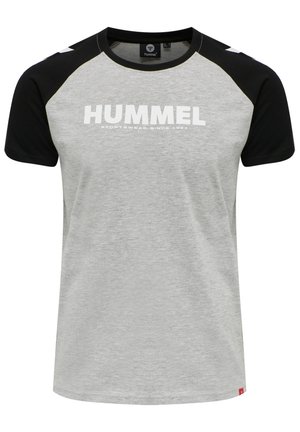 Hummel BLOCKED - T-shirt print - grey melange