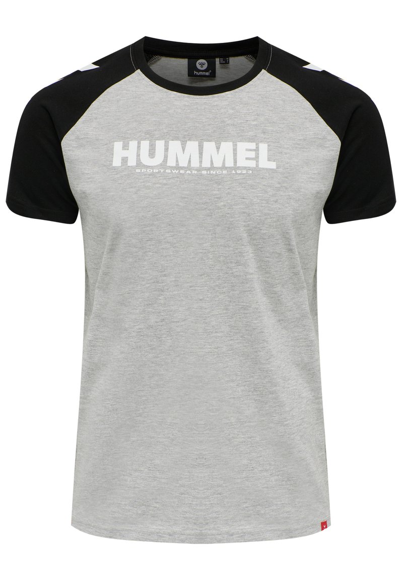 Hummel - LEGACY BLOCKED - Print T-shirt - grey melange, Enlarge