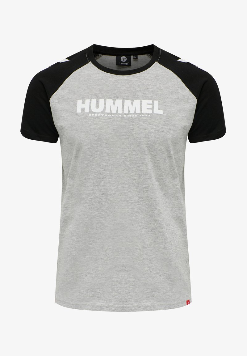 Hummel - LEGACY BLOCKED - T-Shirt print - grey melange, Vergrößern