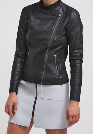 Chaqueta de cuero - black