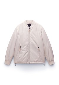 Bomberjacke - beige silvr n