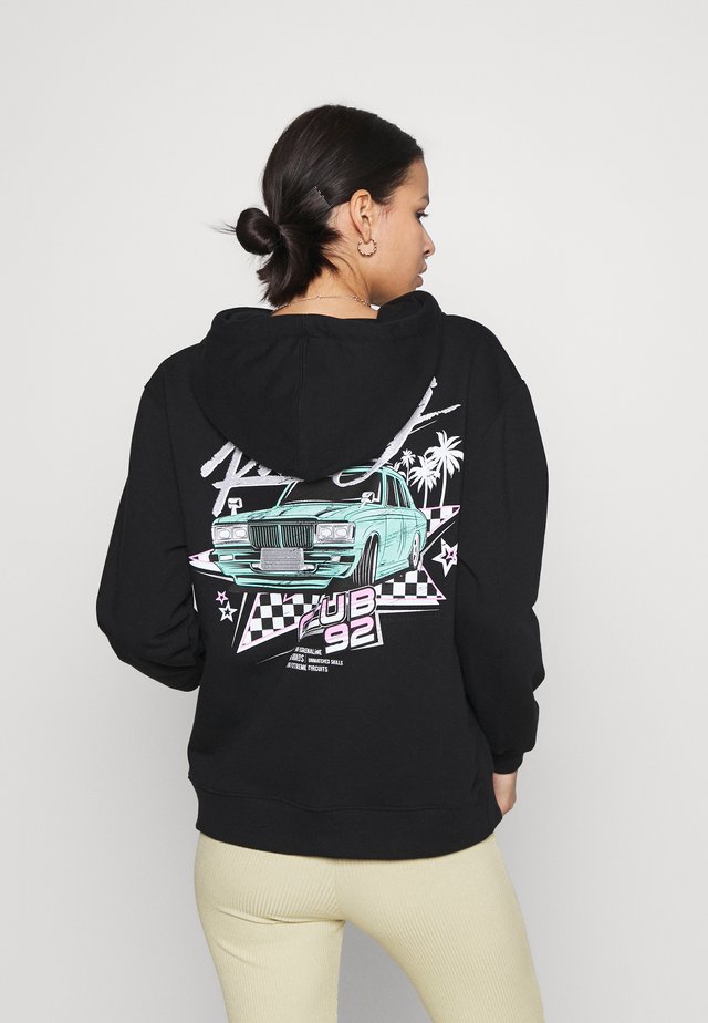 RACE CLUB 92 OVERSIZED HOODIE - Sweater - black