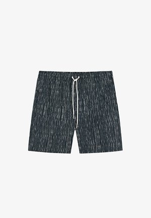 Massimo Dutti PRINTED SWIMMING TRUNKS - Short de bain - mottled dark blue