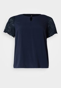 VMCRUSK V NECK  - Majica kratkih rukava s printom - navy