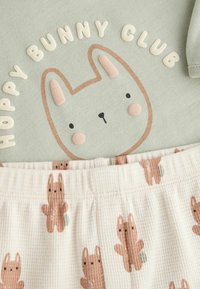Next SET - REGULAR FIT - Leggings - Hosen - sage green varsity bunny