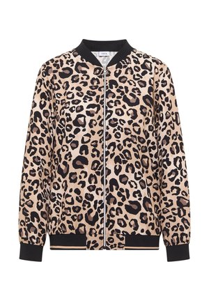Cecil, LEICHTER BLOUSON MIT ZIPPER UND LEO-PRINT - Blouson Bomber - urban taupe