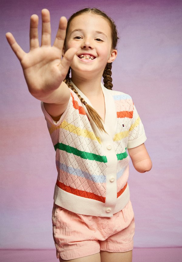 STRIPE CROCHET - Cardigan