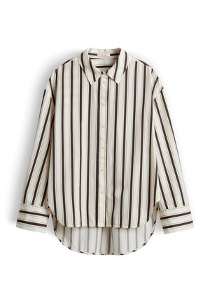 OPUS, RELAXED FIT STRIPED LOOK - Button-down blouse - light cotton