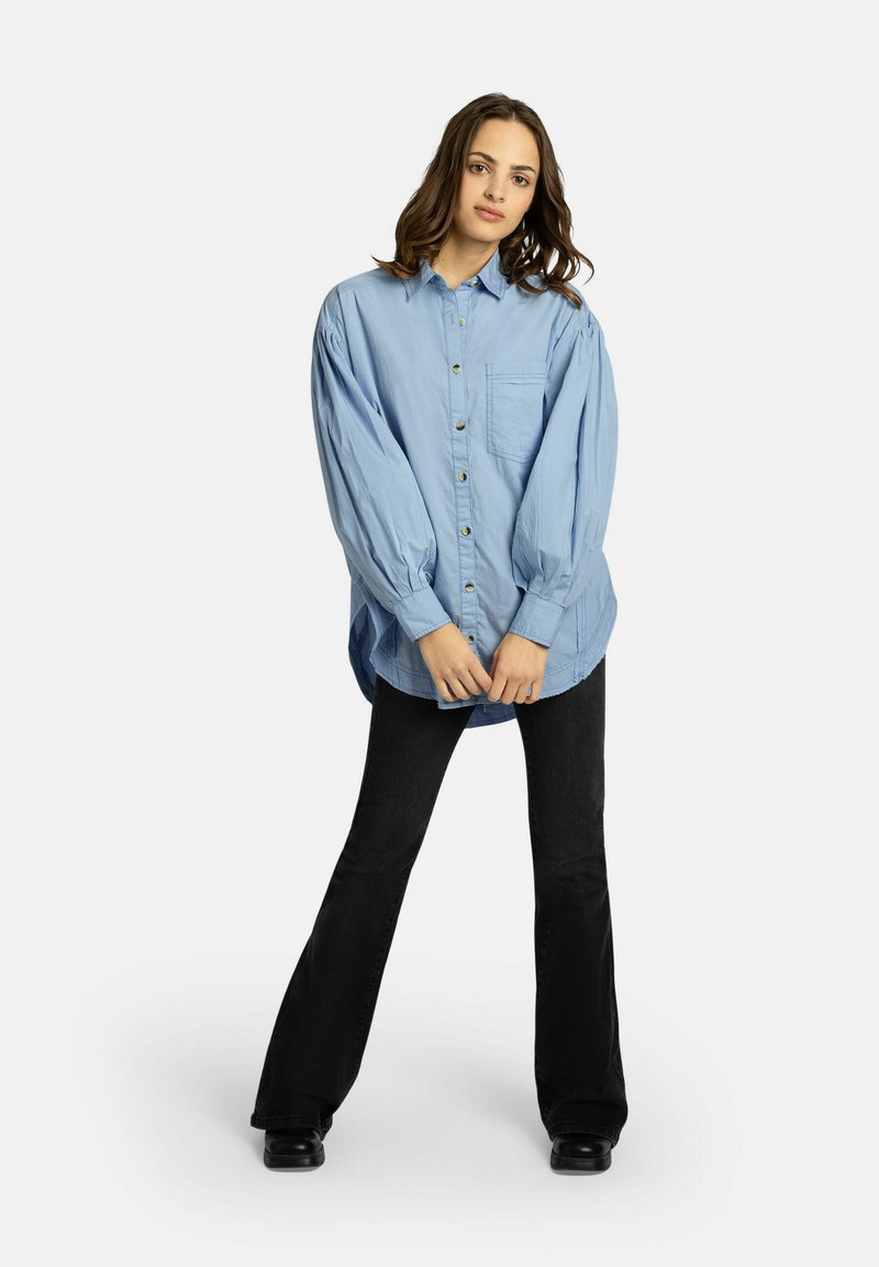 Free People Overhemdblouse lichtblauw Free People Overhemdblouse lichtblauw