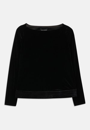 Langærmet T-shirt - black
