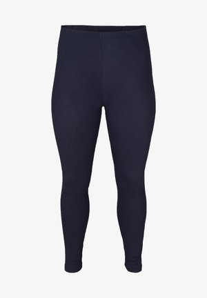 Tumed legginsid, mis on valmistatud venivast materjalist sileda tekstuuriga, elastse vöökoha ja keha ligi sobiva disainiga.