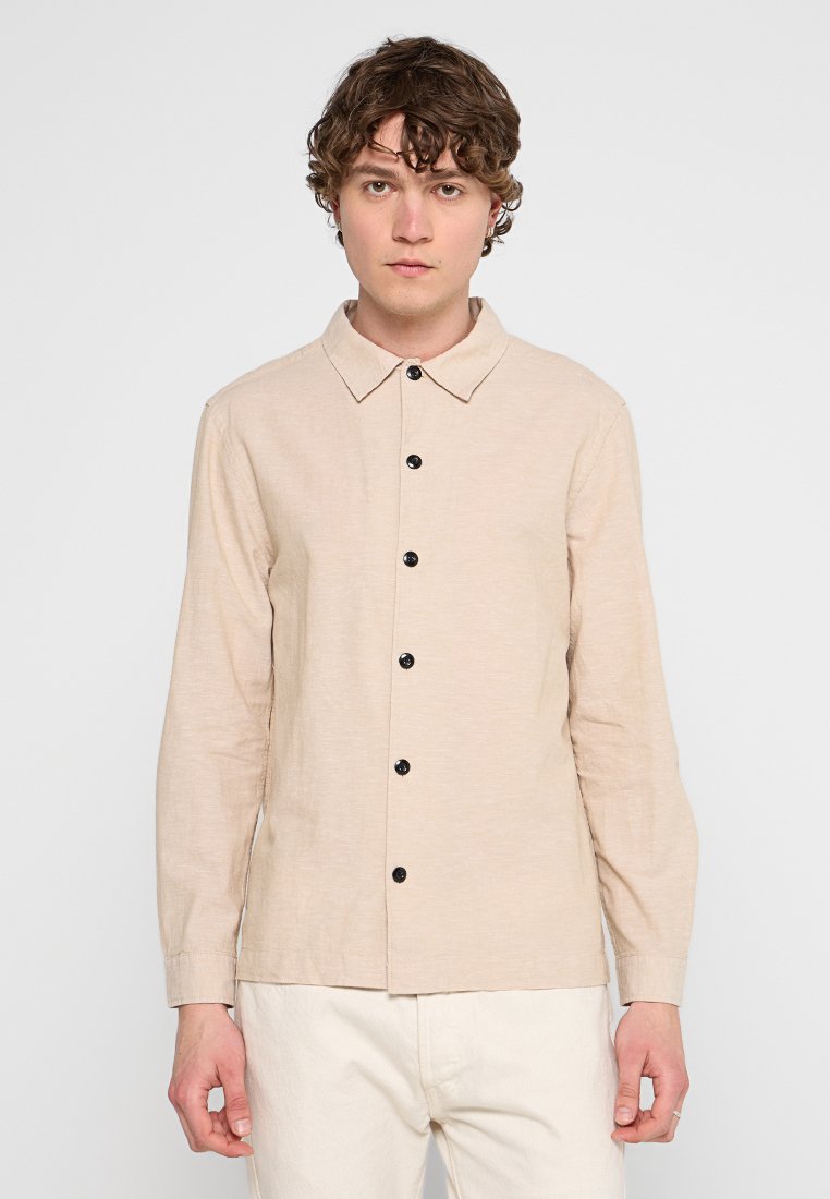 Selected Homme Overhemd zandkleur Selected Homme Overhemd zandkleur