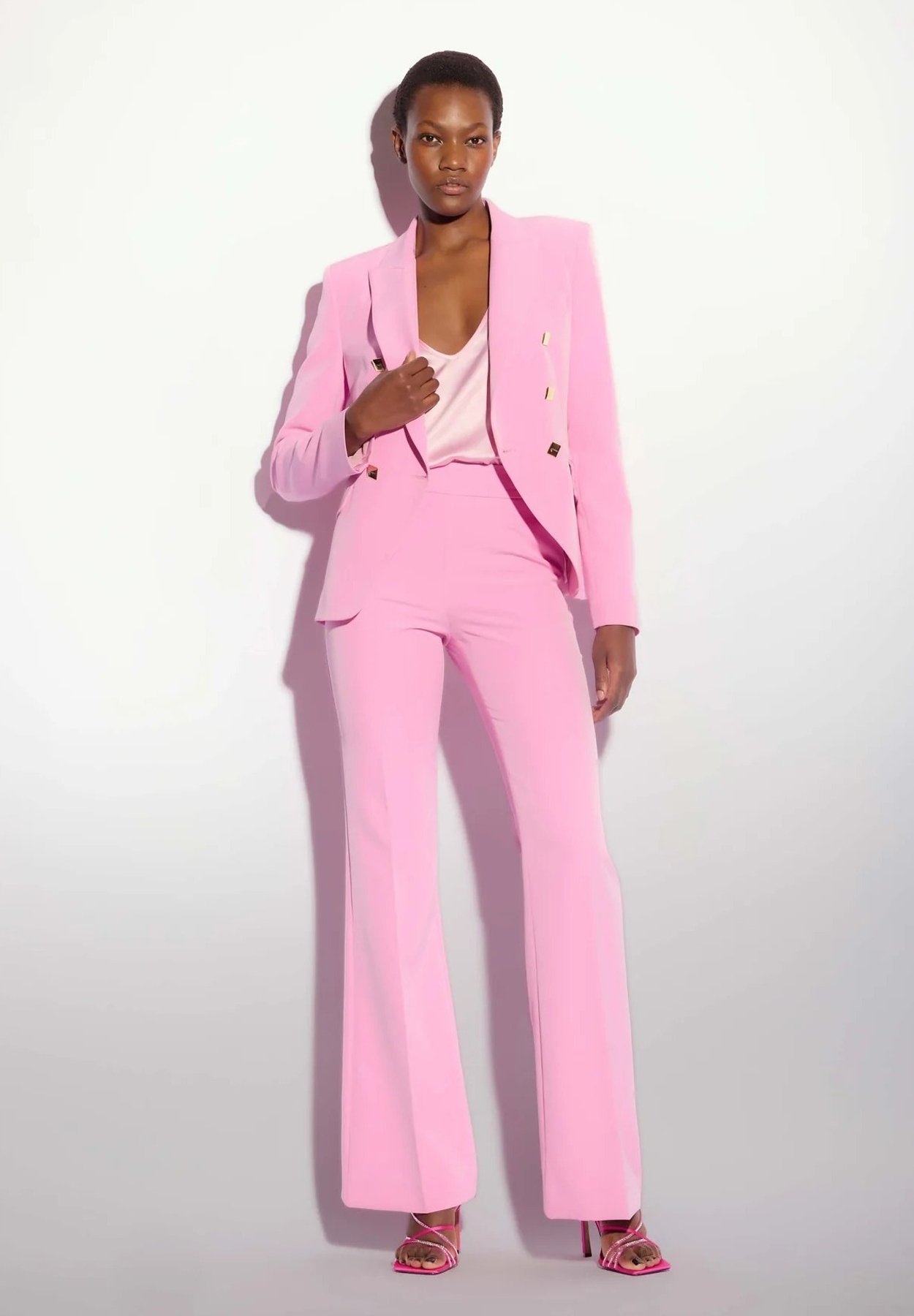 Kocca ALEXANDRA SET Pantaloni eleganti pink/fuxia