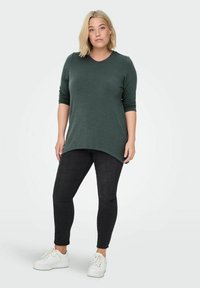 ONLY Carmakoma CURVY DRAPY - Hosszú ujjú felső - balsam green